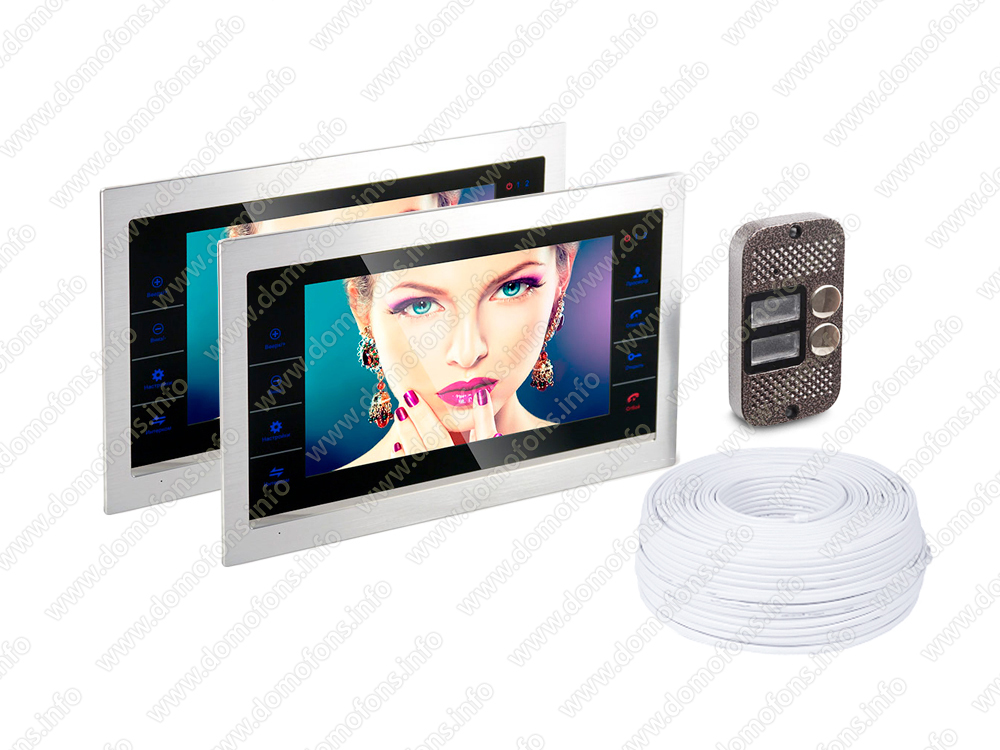 : видеодомофон HDcom S-104 на 2 квартиры  по цене 31700 .